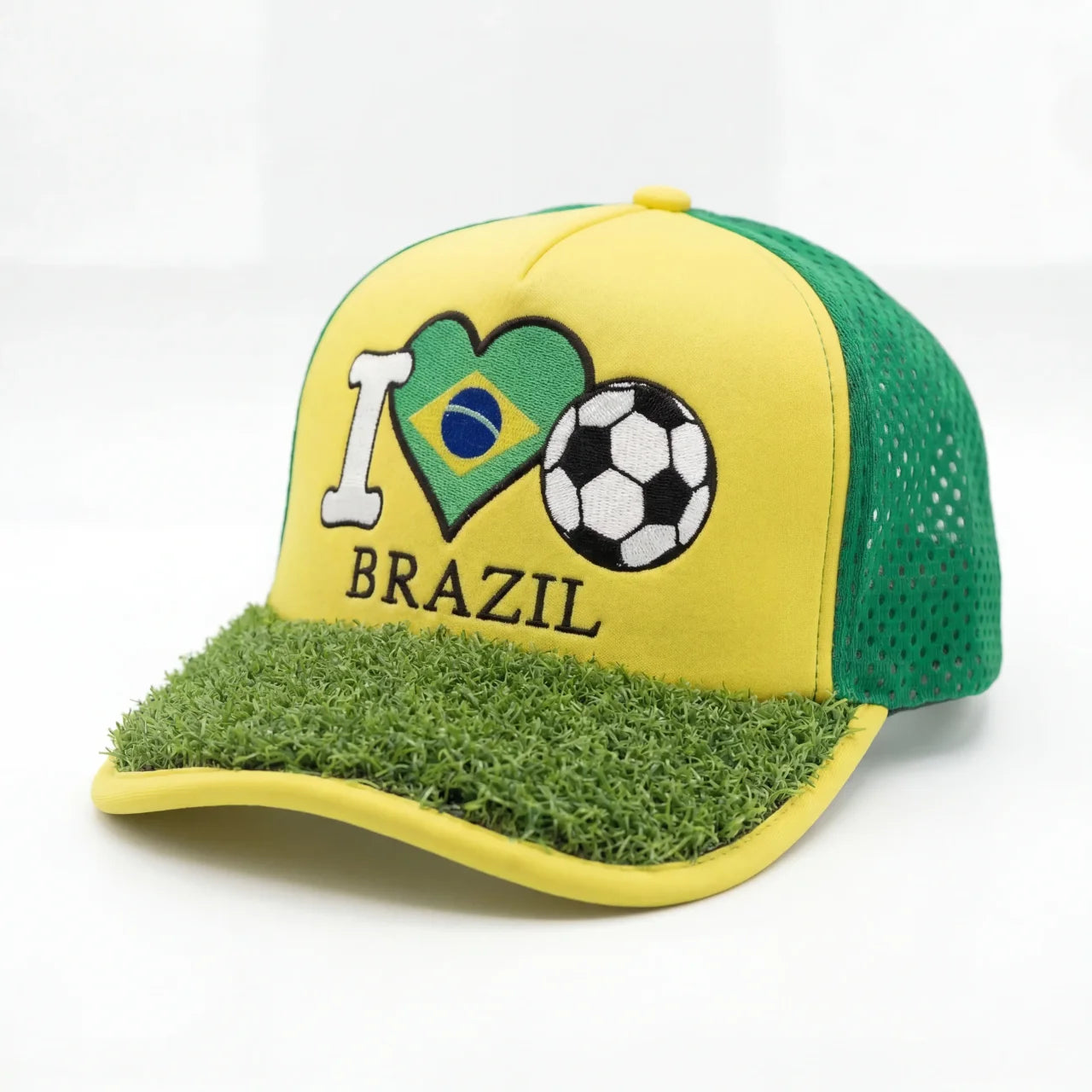 I Love Brazil Soccer - I 🖤 🇧🇷 ⚽ Turf Cap™